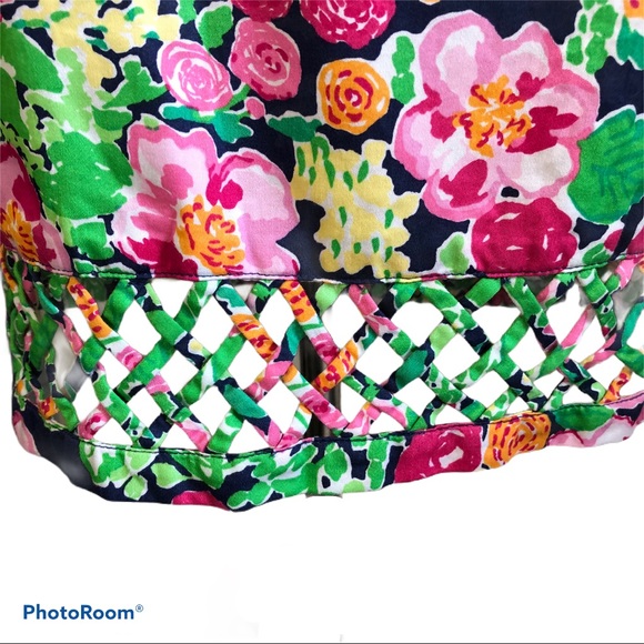 Lilly Pulitzer Rosalyn Skirt size 0 Getaway Garden Floral Mini Resort Preppy - Picture 7 of 10